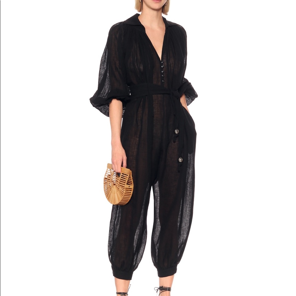 Lisa Marie Fernandez Poet Organic Gauze Jumpsuit